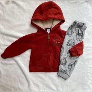 ⚫️5/$25!⚫️Carters matching sweatshirt/sweatpant set